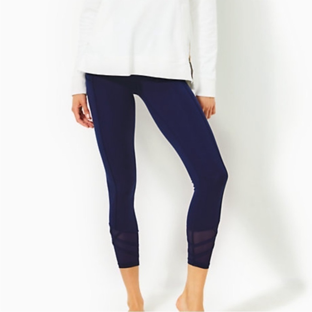 LILLY PULITZER UPF 50 Luxletic Weekender High Rise Legging Black Sz XS